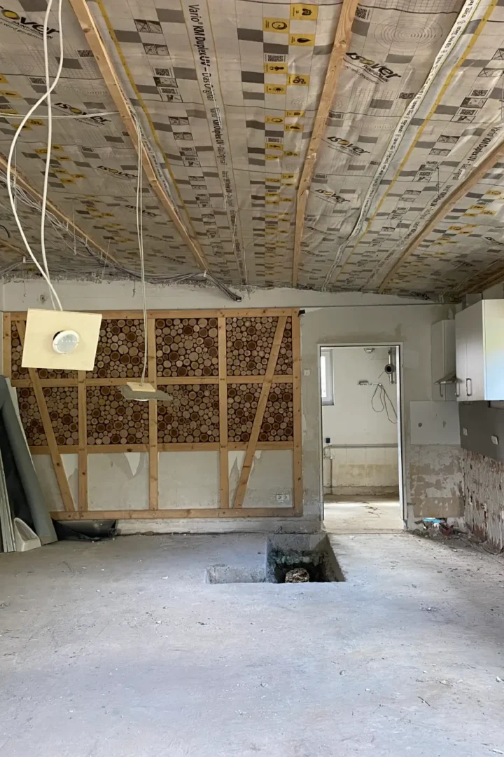 Baustelle im Feuerwehrgerätehaus Zweifall