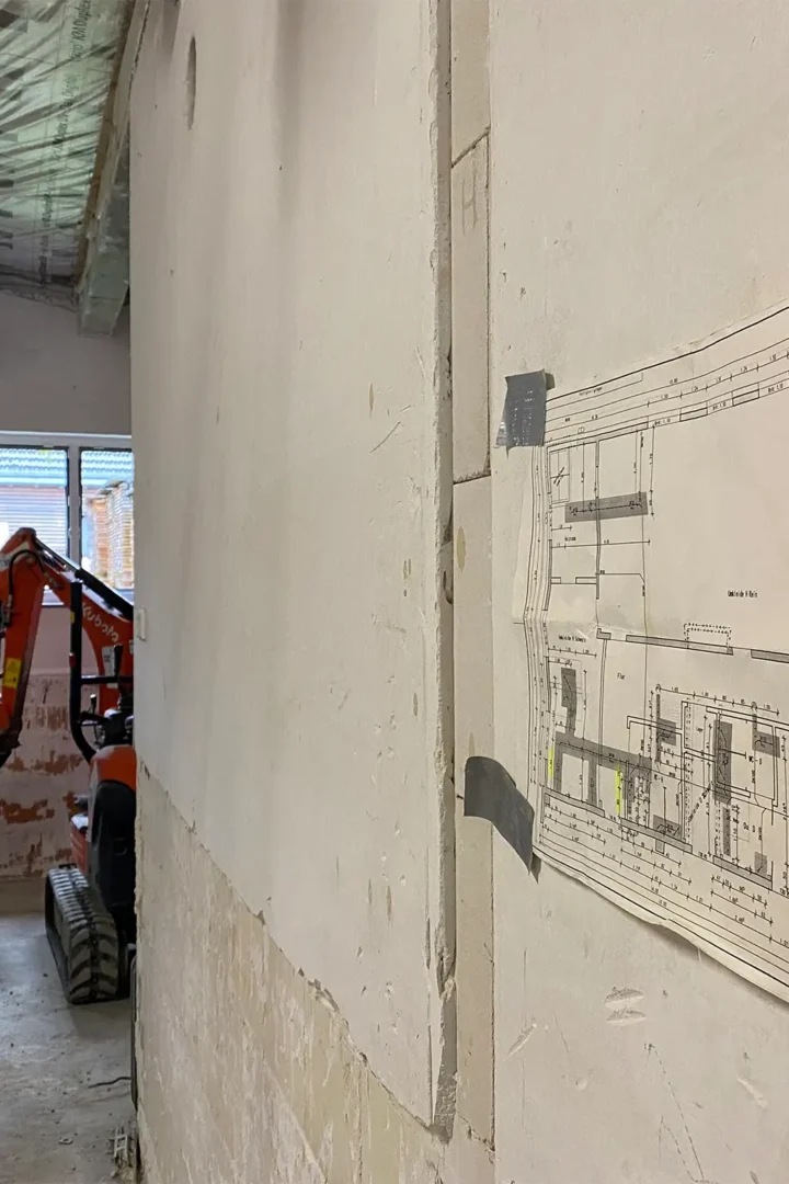 Baustelle in einem Haus