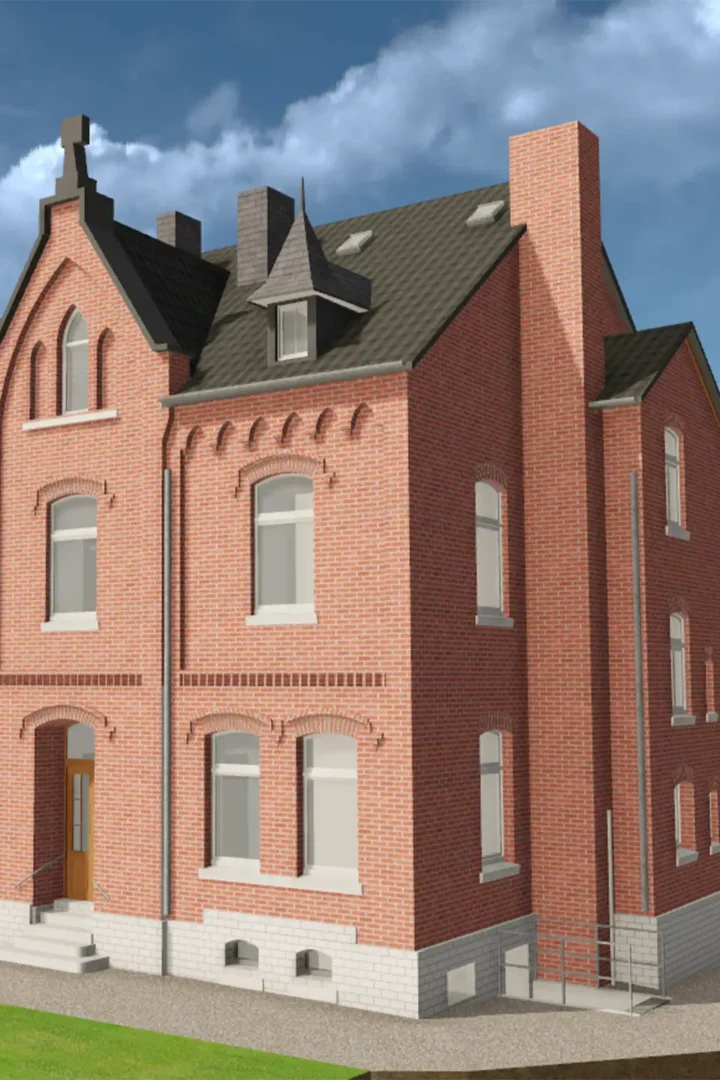 Gebäudeansicht der neuen Kita Zweifall