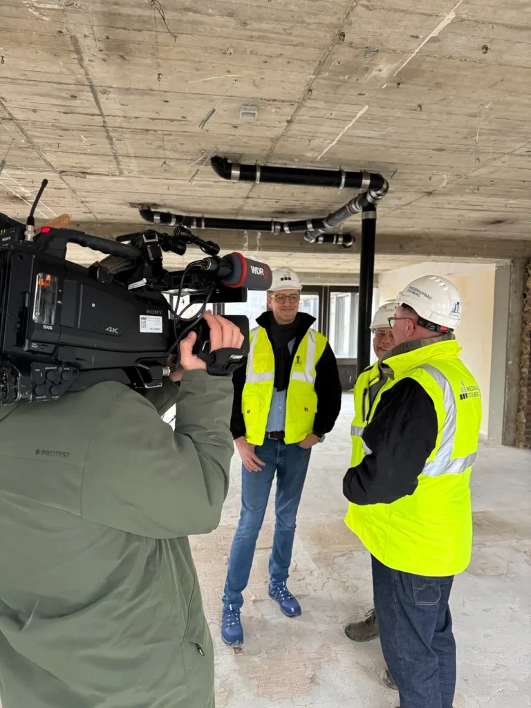 Dreharbeiten des WDR im Rathaus