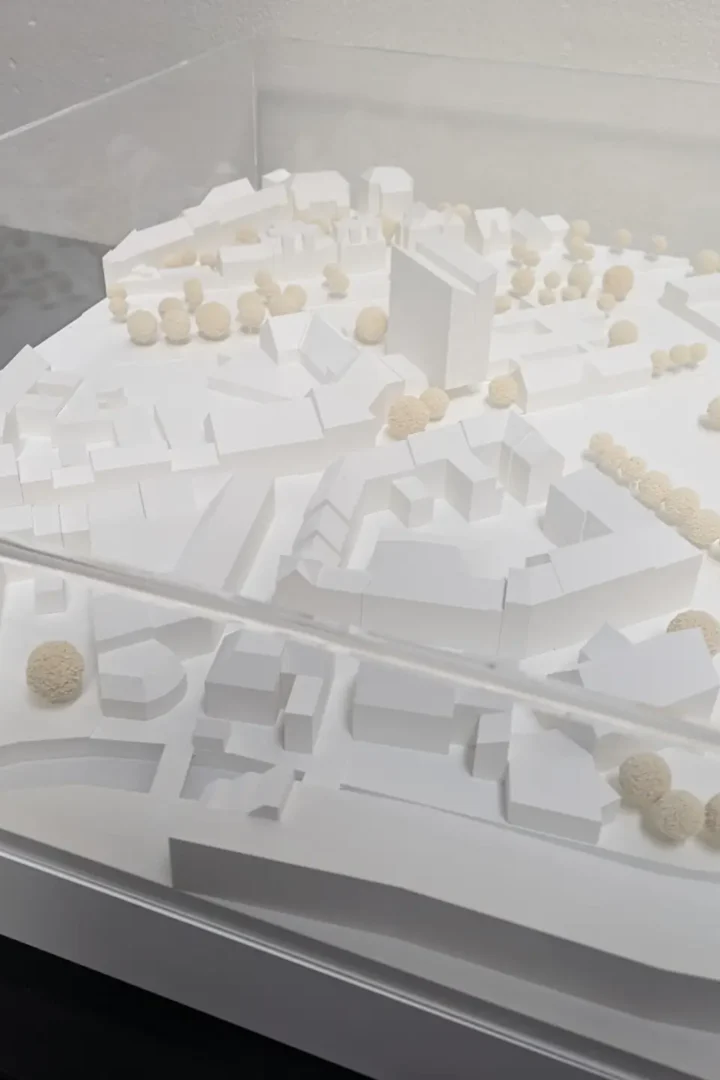 Modell des Neubaus des Stolberger Rathauses