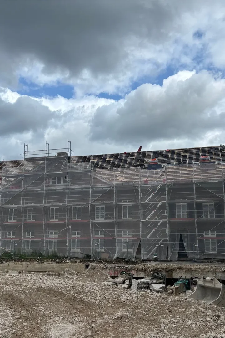 Historisches Rathaus mit Abdeckung